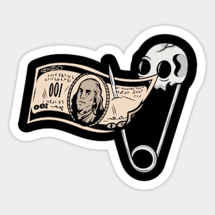 Pin money Sticker